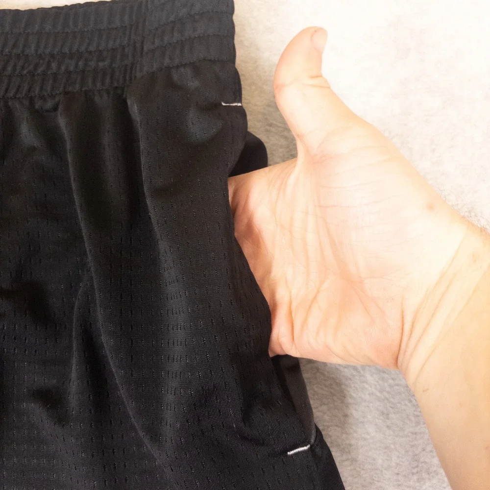 Everlast Mens Mesh Basketball Shorts Black Grey XXL Athletic Gym Training